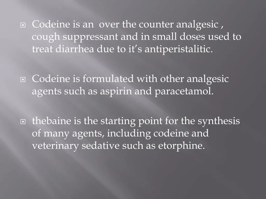 codeine is an over the counter analgesic cough