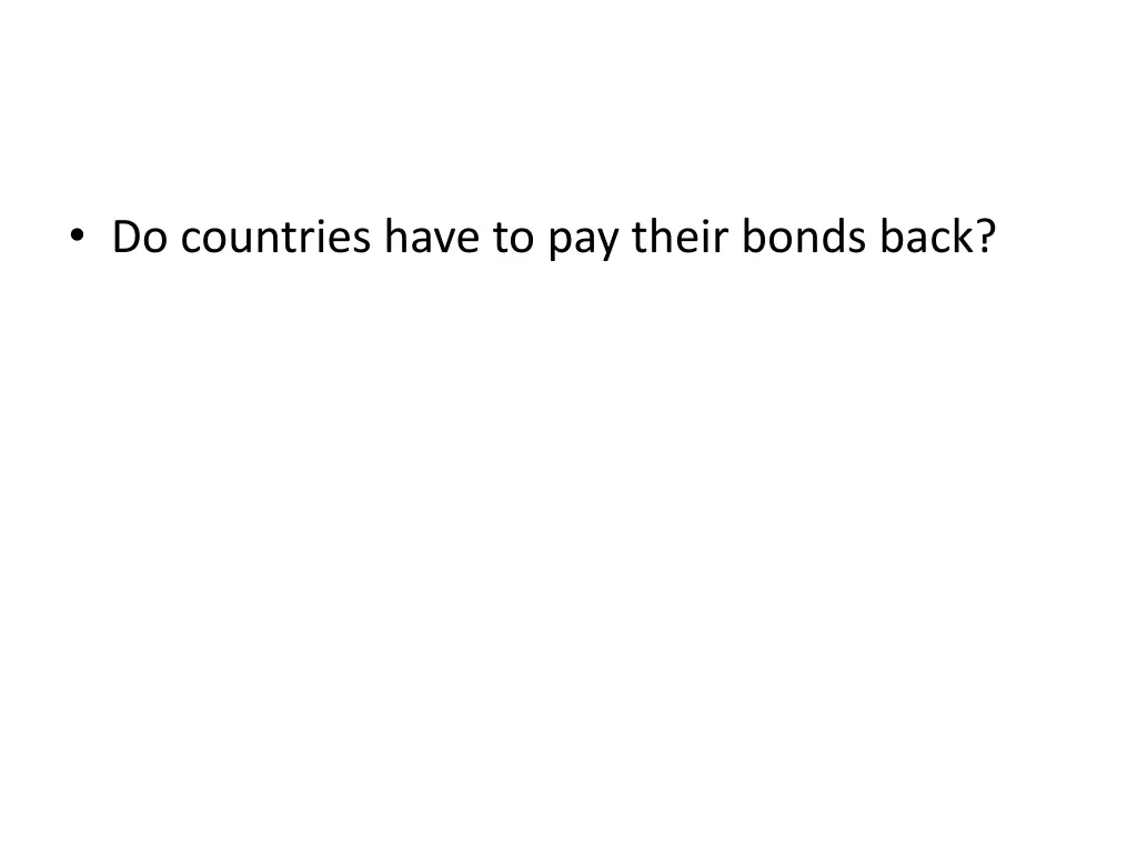 do countries have to pay their bonds back