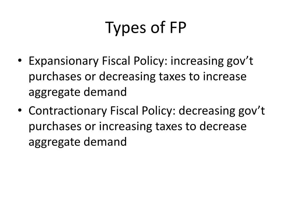 types of fp