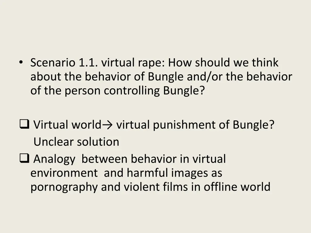 scenario 1 1 virtual rape how should we think