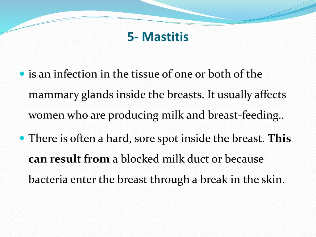 5 mastitis