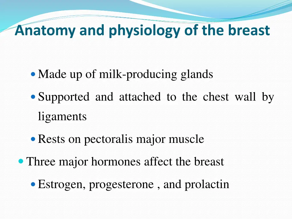 anatomy and physiology of the breast