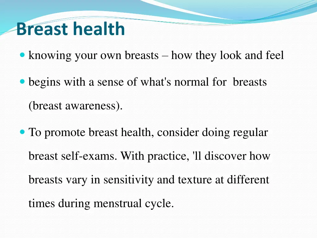 breast health