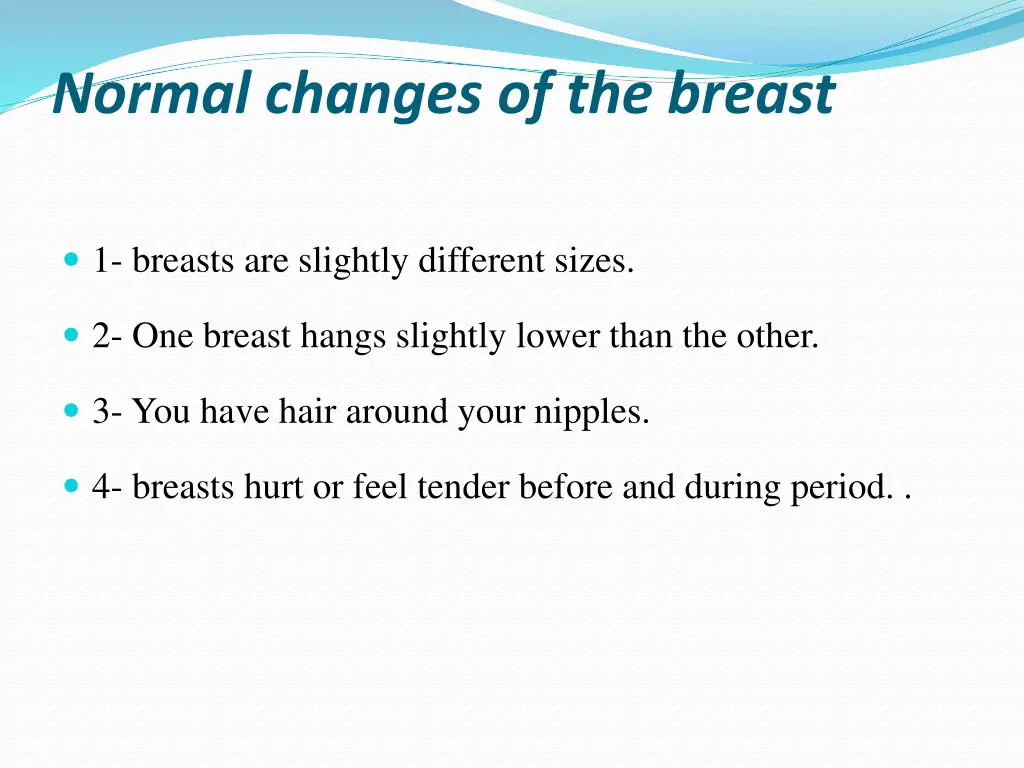 normal changes of the breast