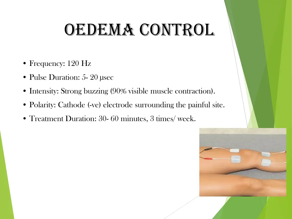 oedema control