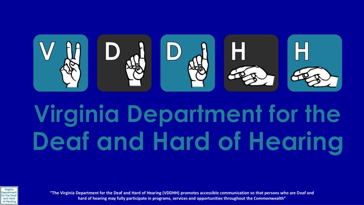 the virginia department for the deaf and hard