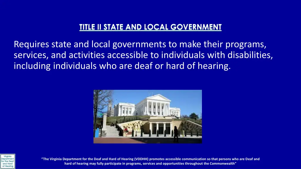 title ii state and local government