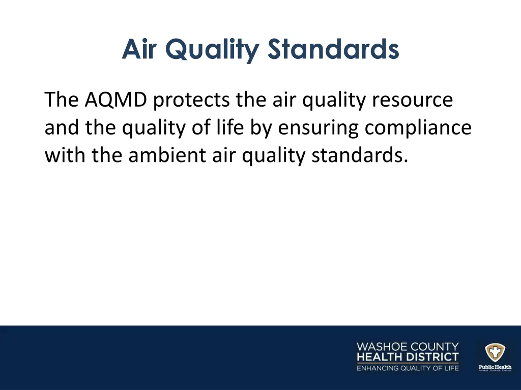 air quality standards