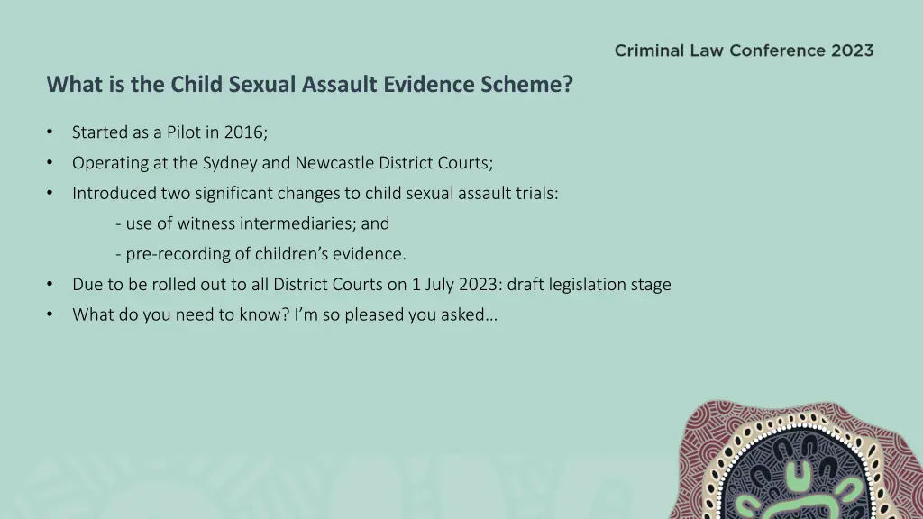 what is the child sexual assault evidence scheme