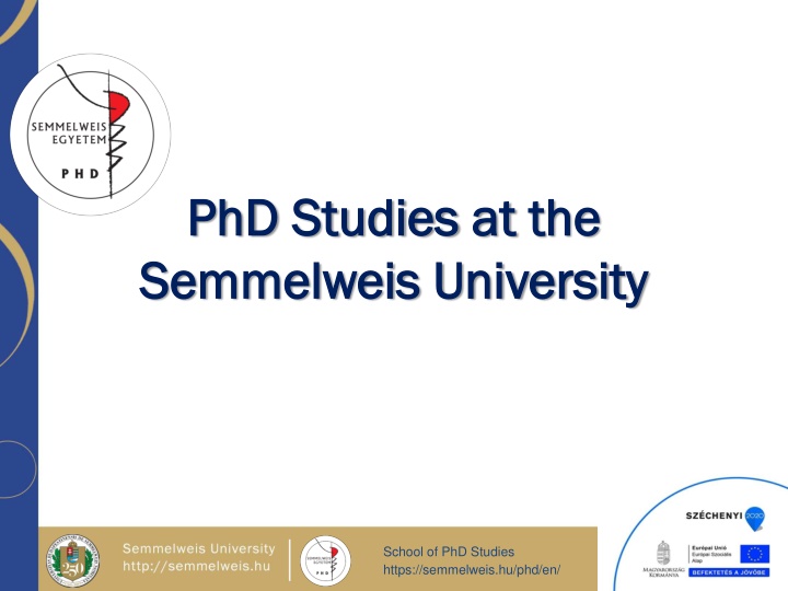 phd phd studies studies at at the semmelweis