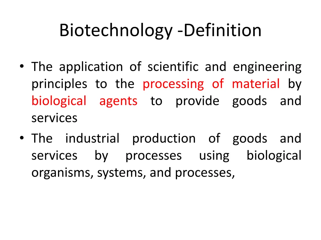 biotechnology definition