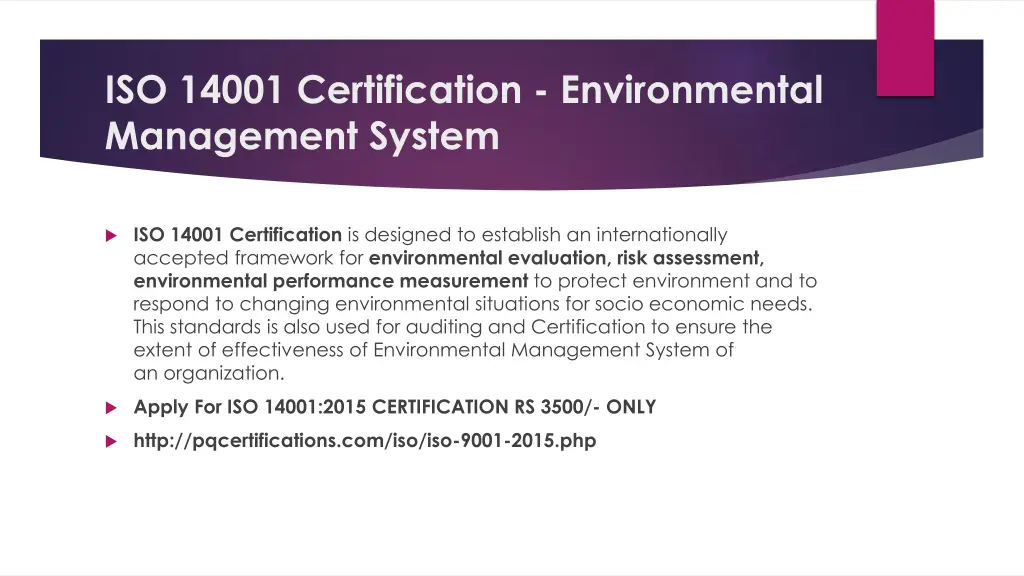 iso 14001 certification environmental management