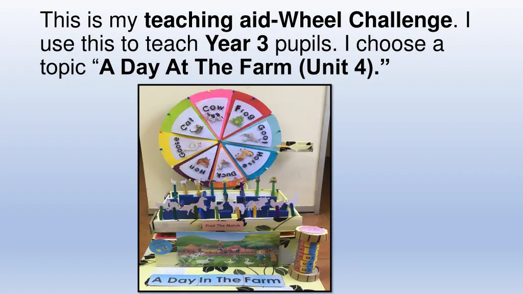 this is my teaching aid wheel challenge