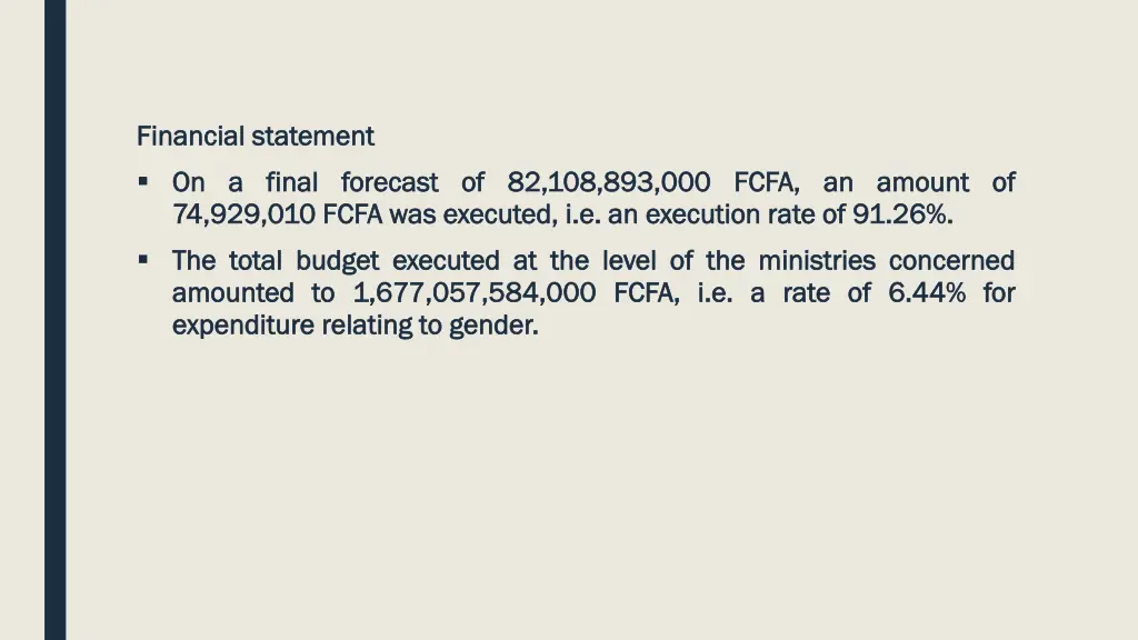 financial financial statement statement