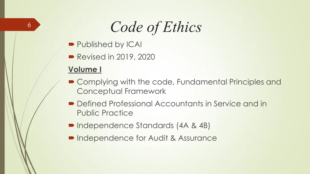 code of ethics published by icai revised in 2019