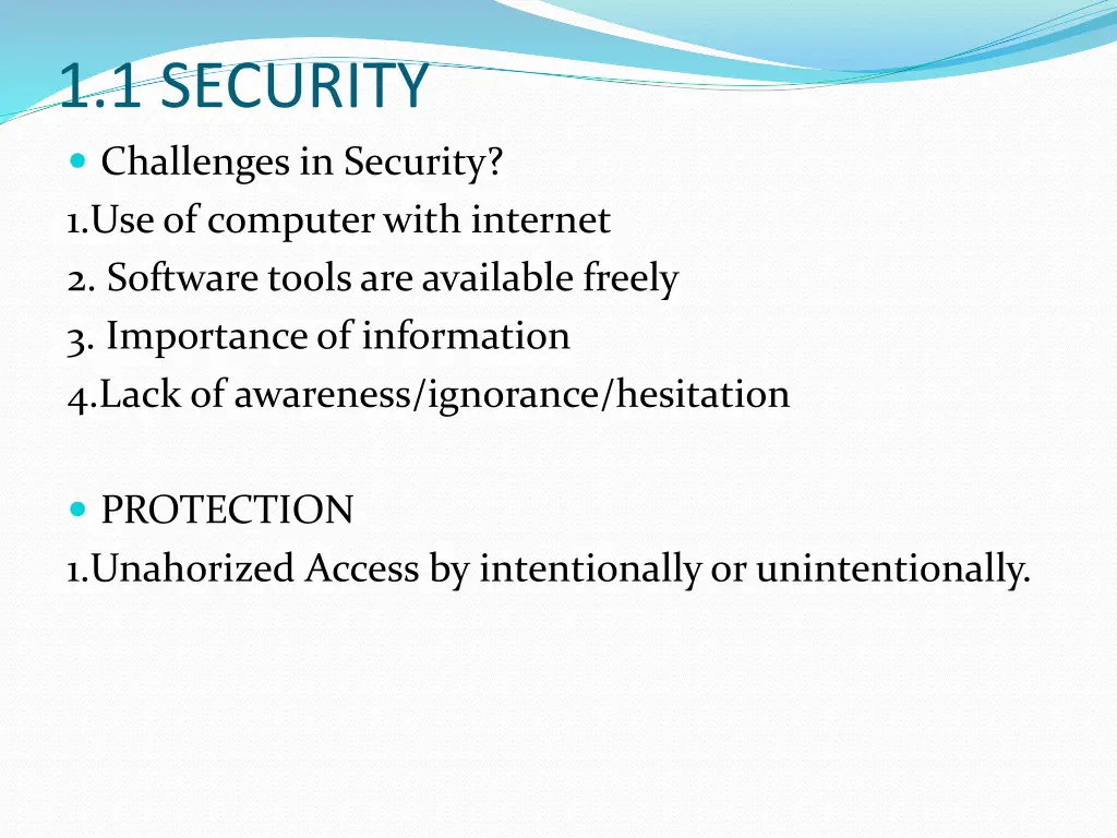 1 1 security challenges in security