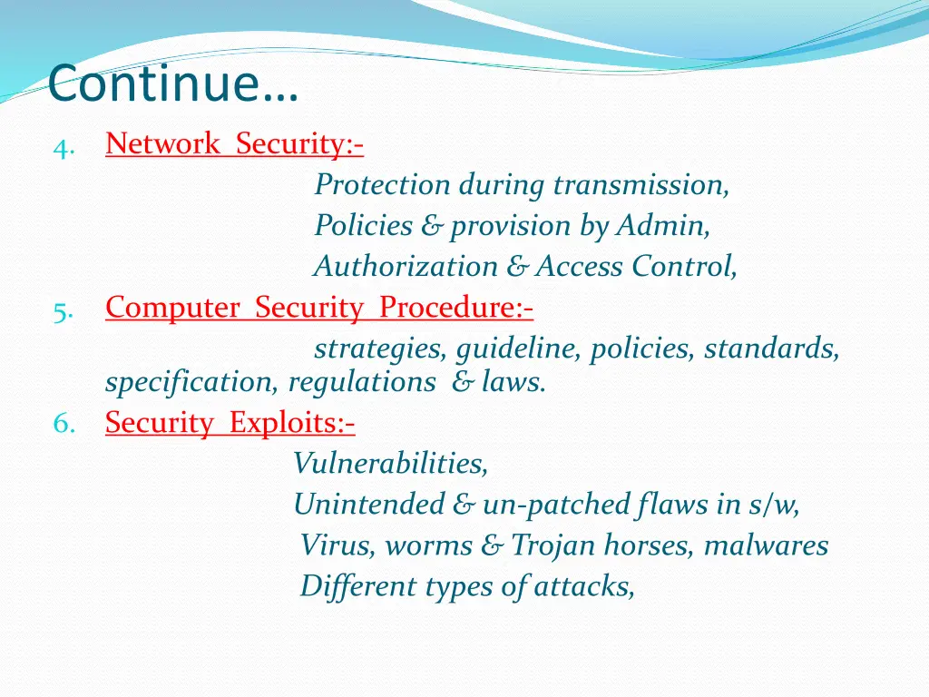 continue network security protection during