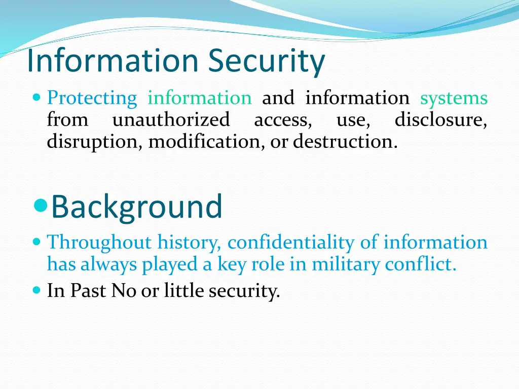 information security protecting information