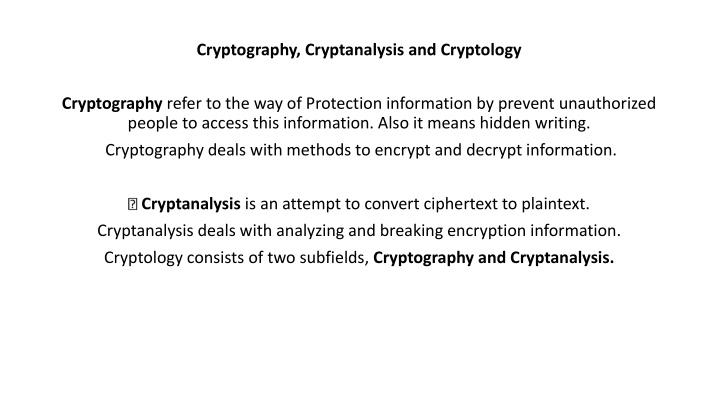 cryptography cryptanalysis and cryptology