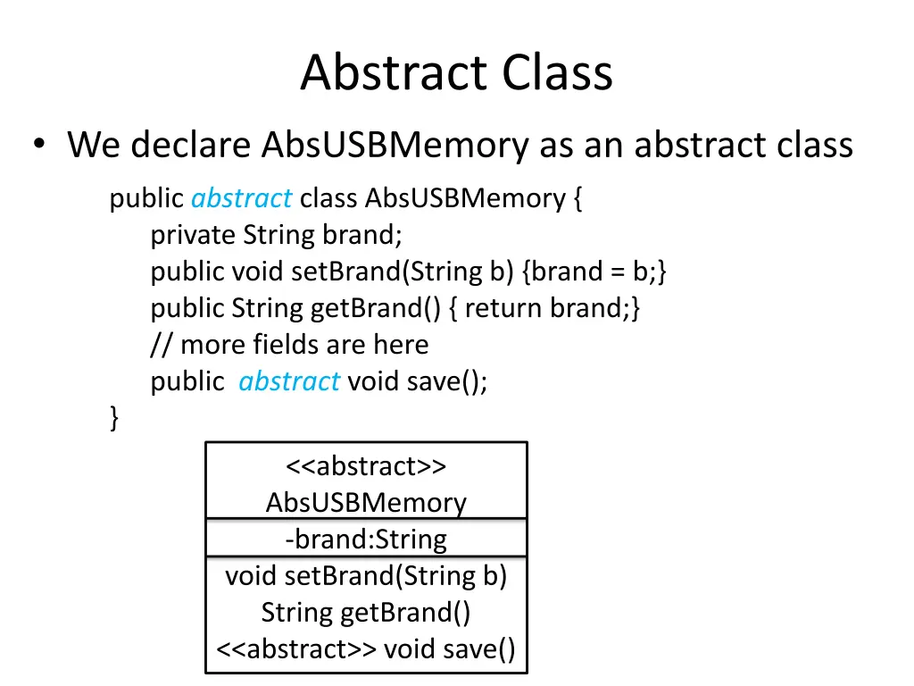 abstract class