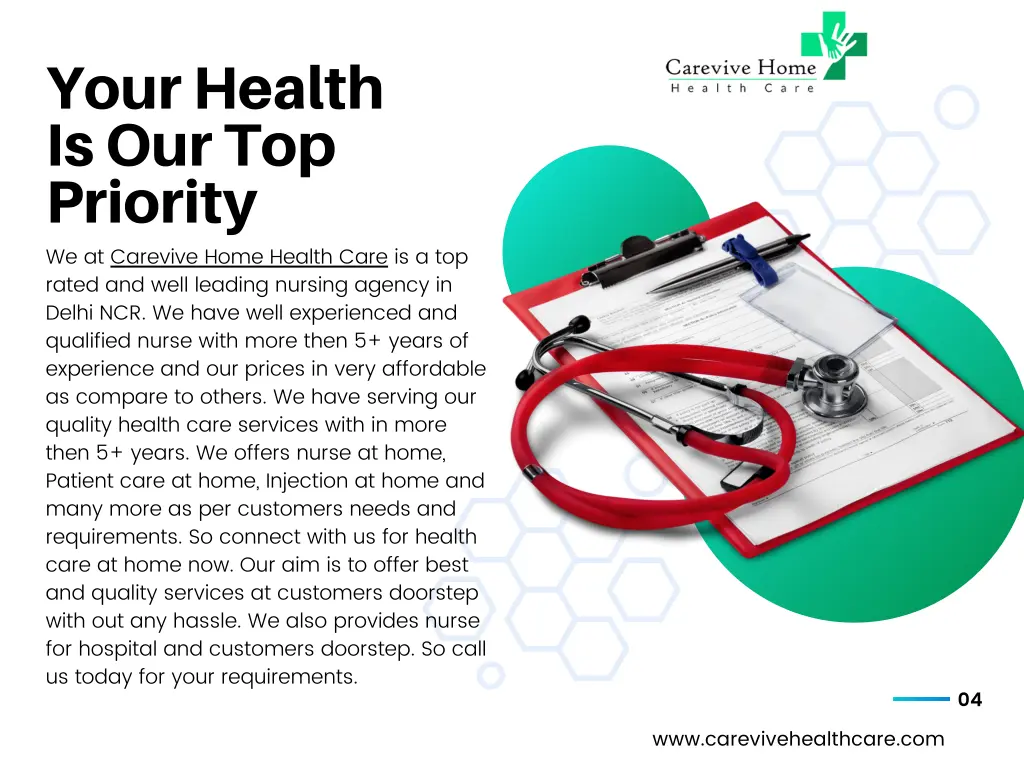 your health is our top priority we at carevive