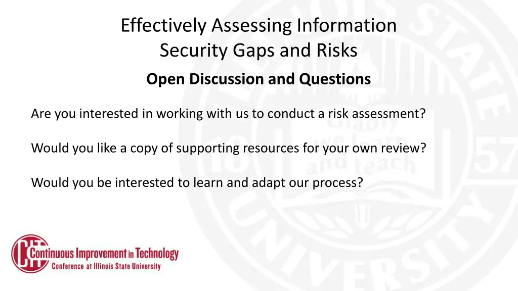 effectively assessing information security gaps 1