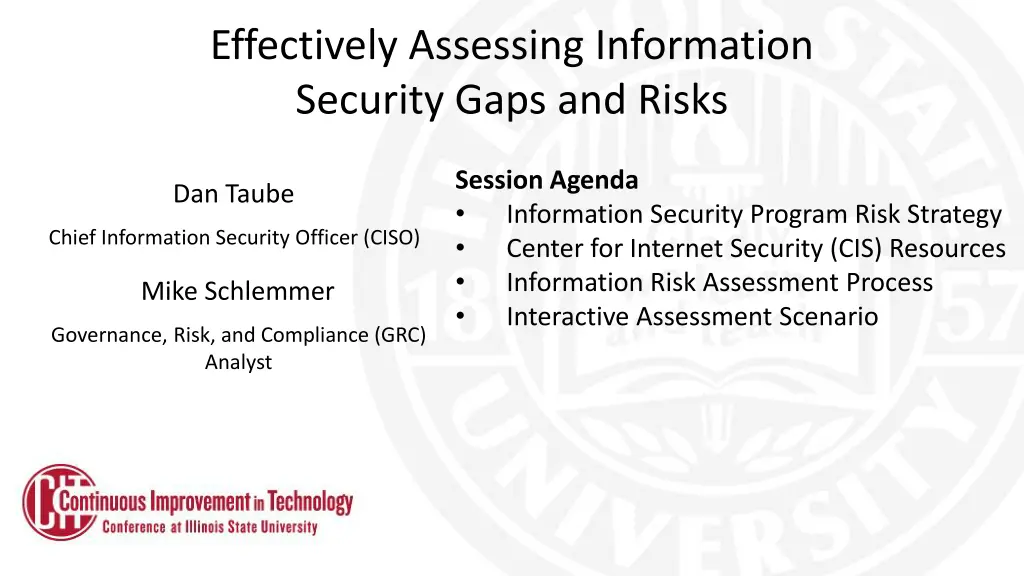 effectively assessing information security gaps