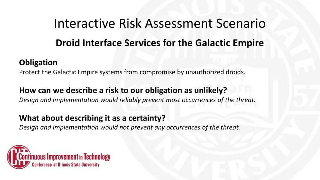 interactive risk assessment scenario 2