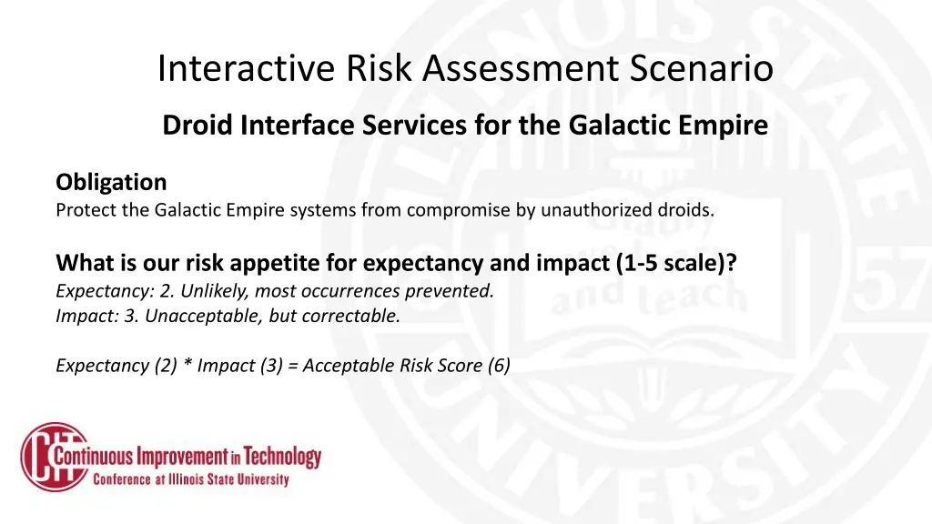 interactive risk assessment scenario 4