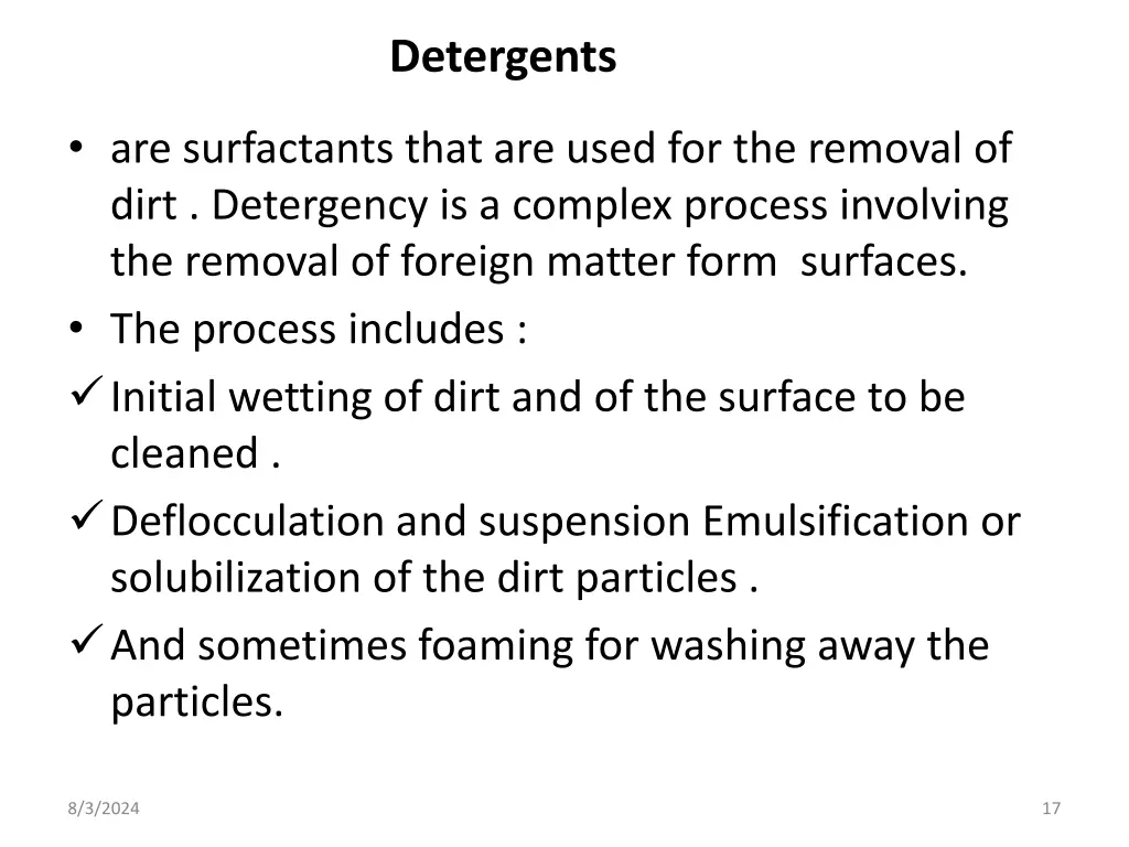 detergents