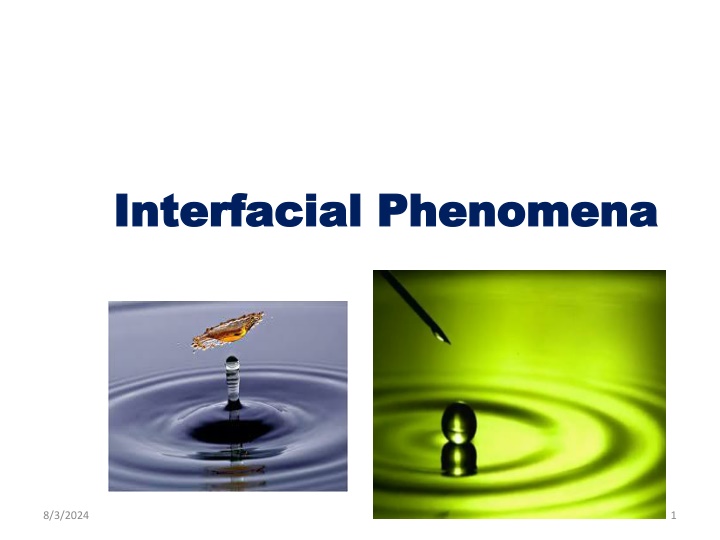 interfacial phenomena interfacial phenomena