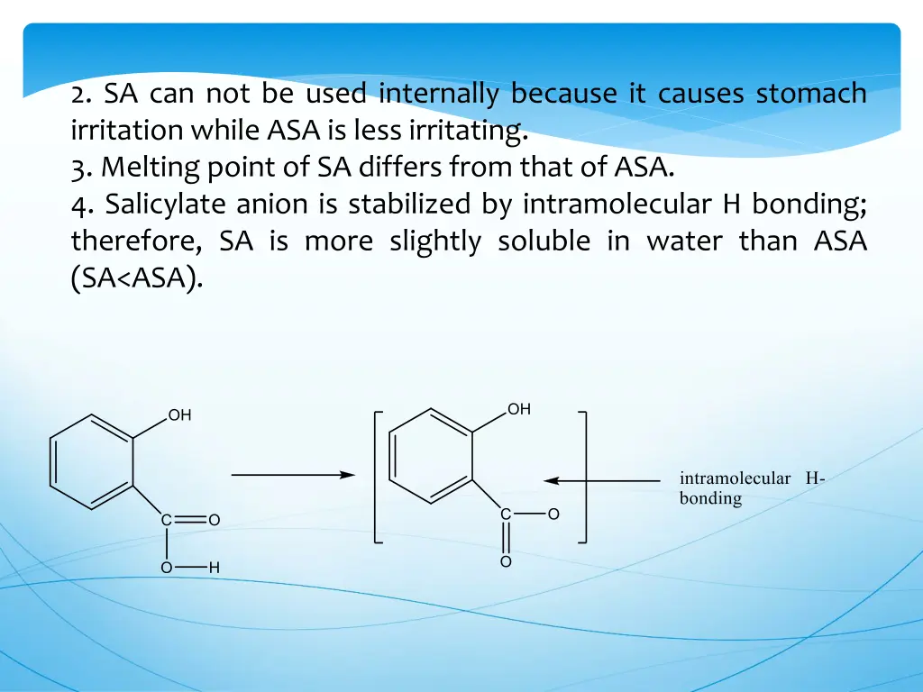 2 sa can not be used internally because it causes