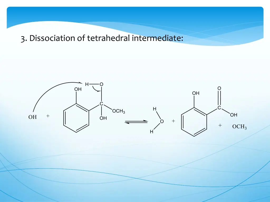 3 dissociation of tetrahedral intermediate