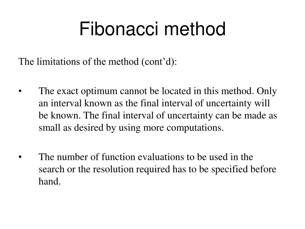 fibonacci method 1