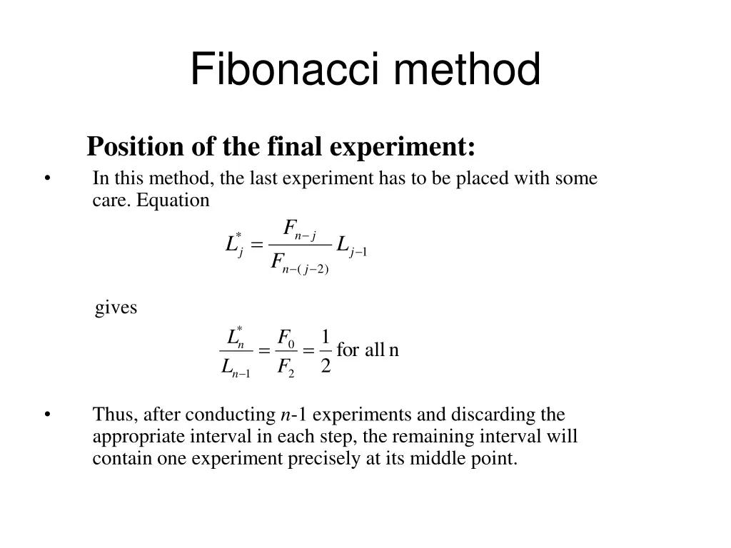 fibonacci method 10