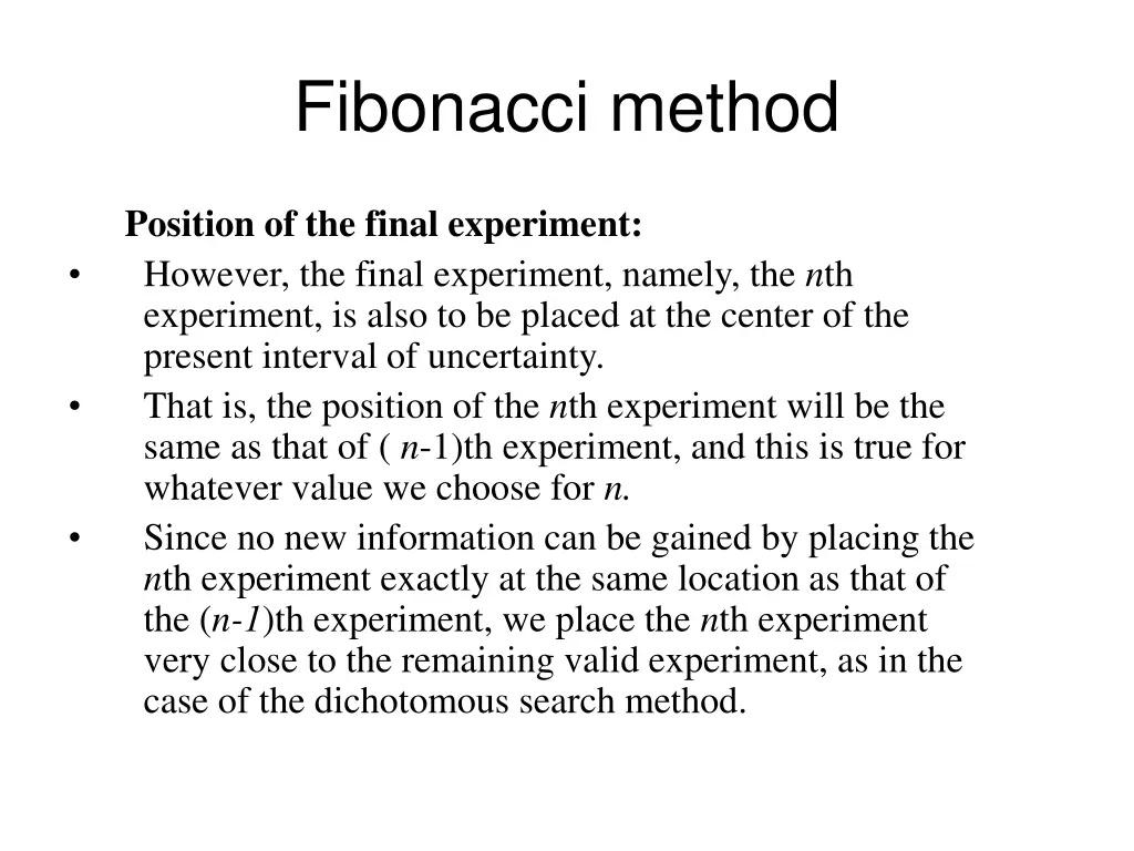 fibonacci method 11