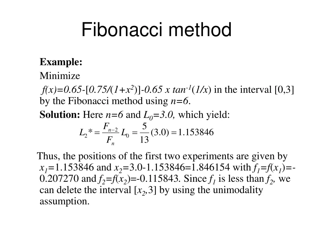 fibonacci method 12