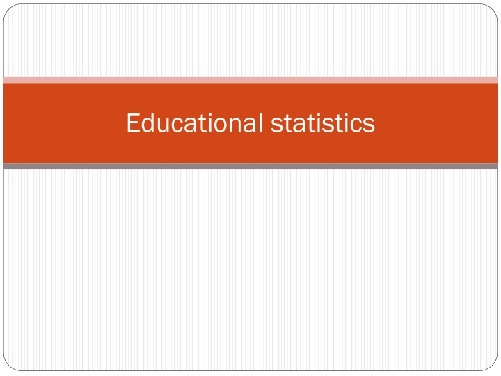 educational statistics