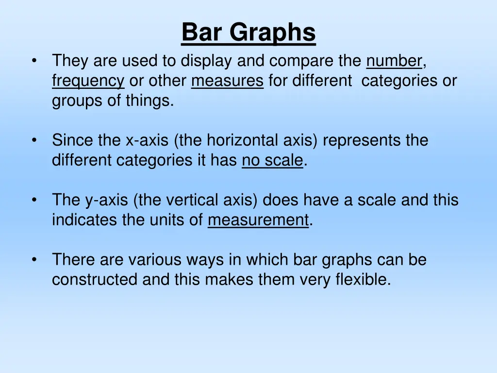 bar graphs