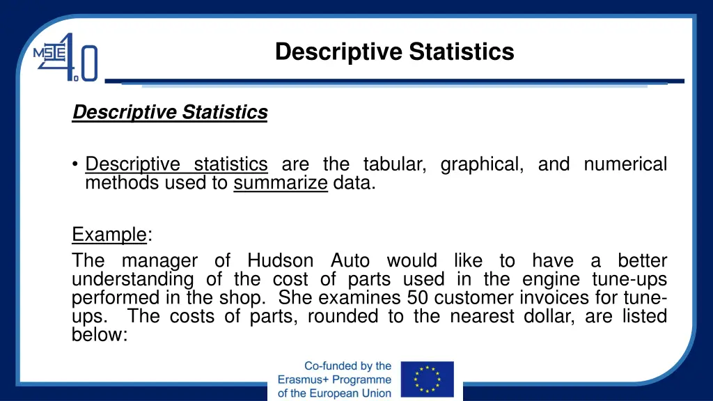 descriptive statistics 1