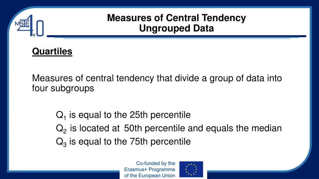 measures of central tendency ungrouped data 11