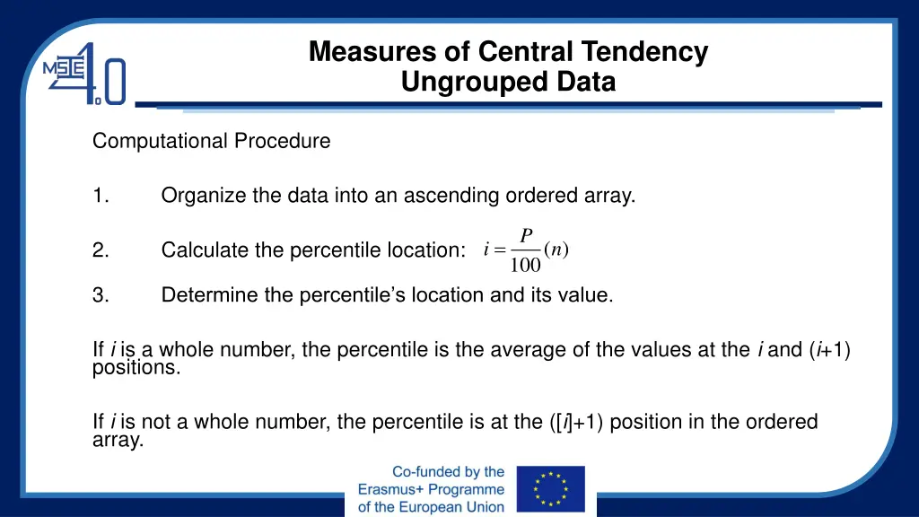 measures of central tendency ungrouped data 9