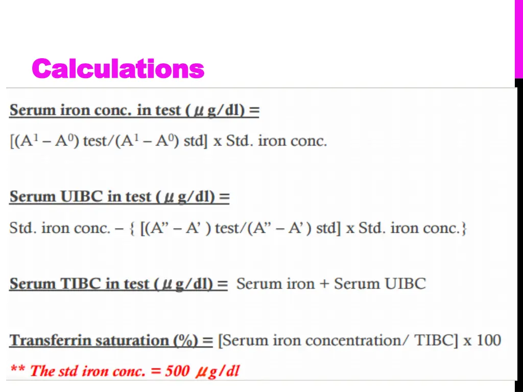 calculations calculations