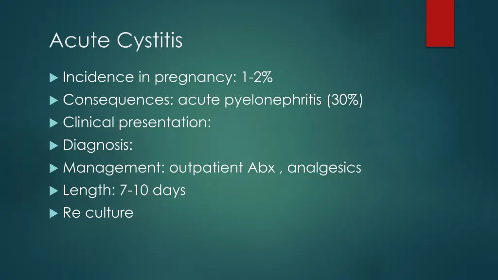 acute cystitis