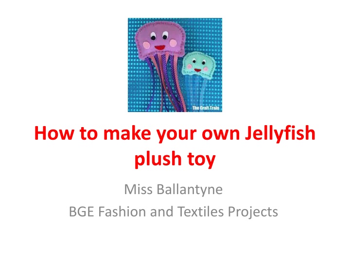 how to make your own jellyfish plush toy