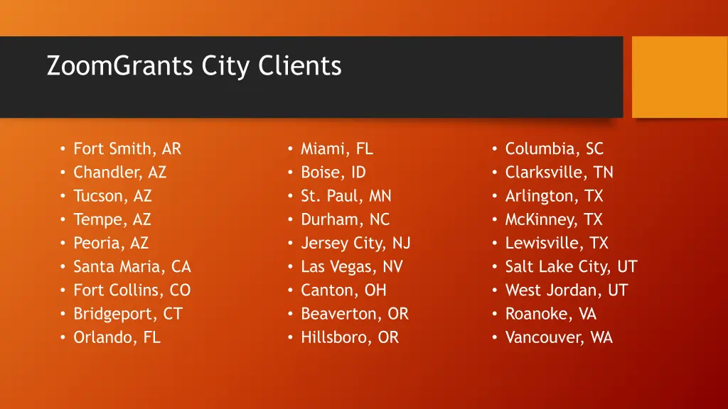 zoomgrants city clients