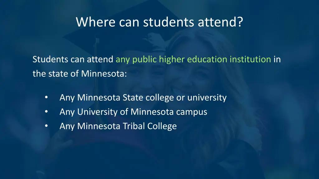 where can students attend