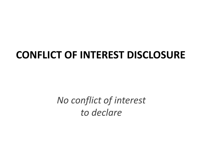 conflict of interest disclosure