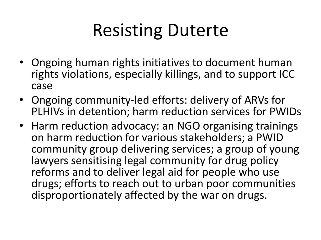 resisting duterte