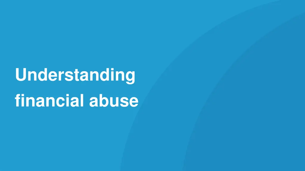 understanding financial abuse